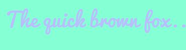Image with Font Color BABEFF and Background Color 85FFD4